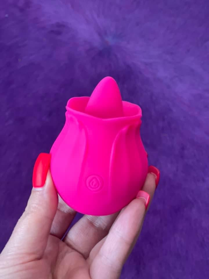 The Rose Toy with Tongue in Purple