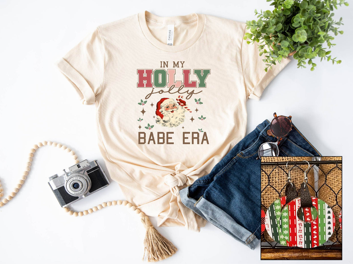 Holly Jolly Babe Era Christmas Tee