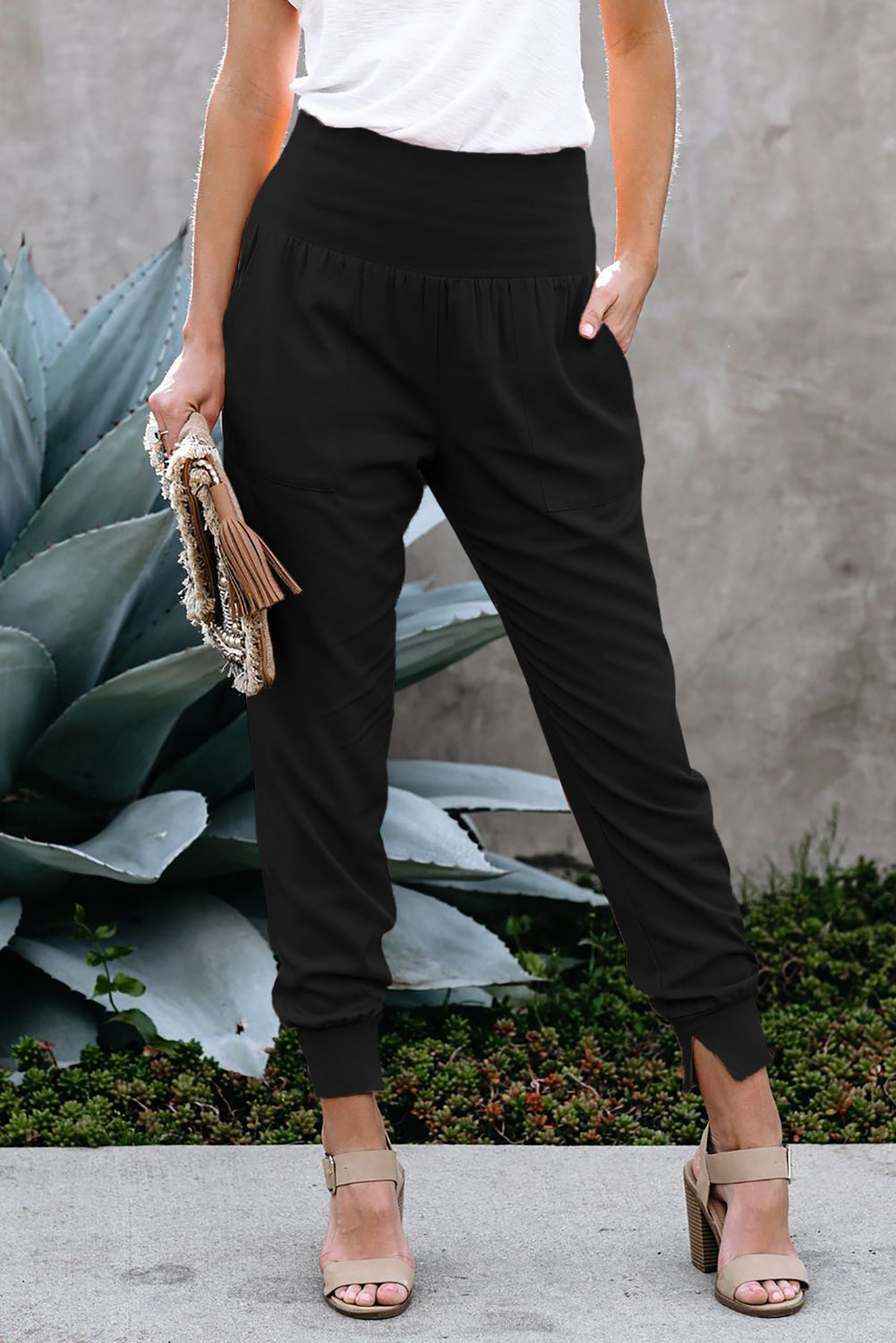 Pocketed Cotton Joggers