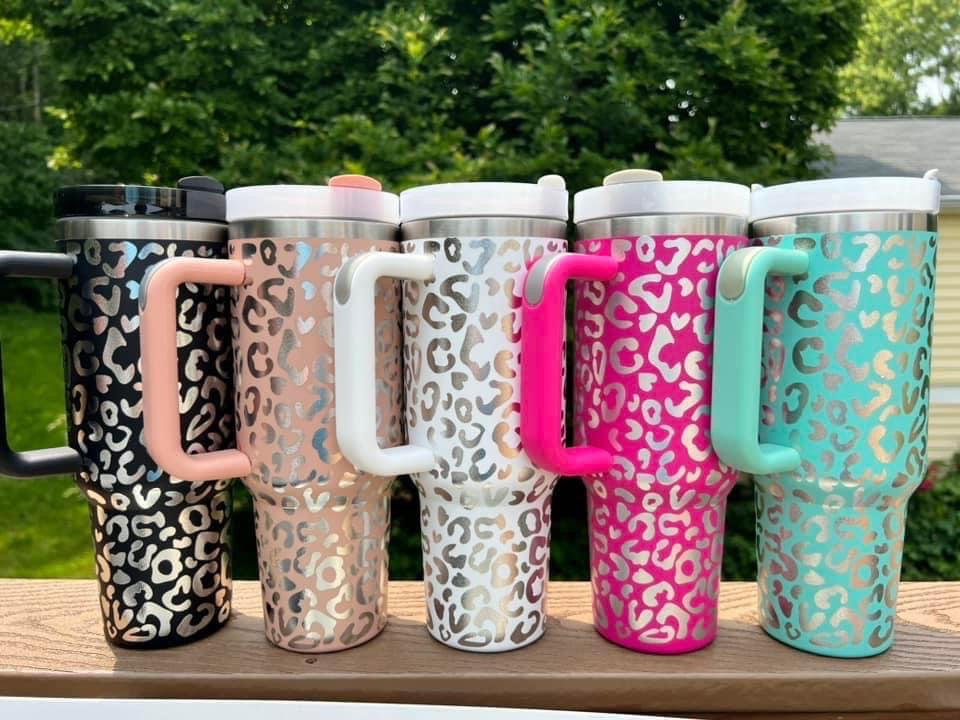 40 oz Leopard Tumbler