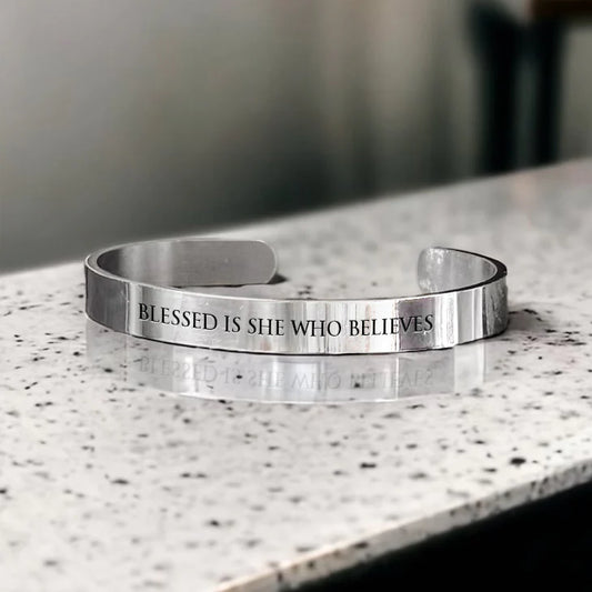 Scripture Bangle: Blessed is She Who Believes