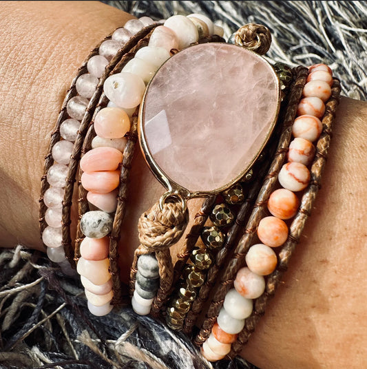 Long Strand Bracelet: Himalayan Salt