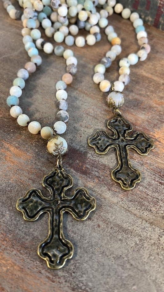 Summer Long Cross Necklace