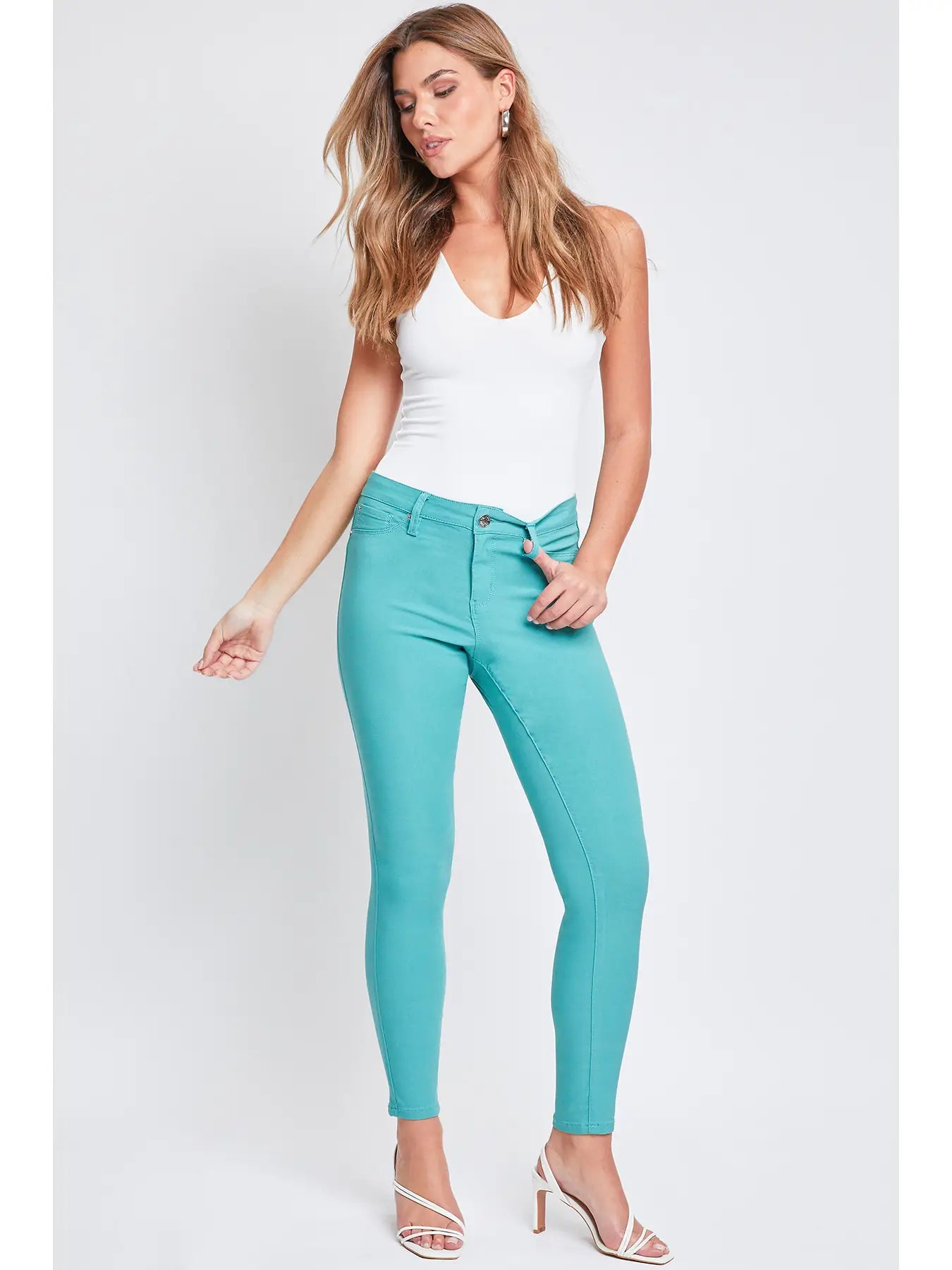 Hyperstretch Skinny Jean Sea Green