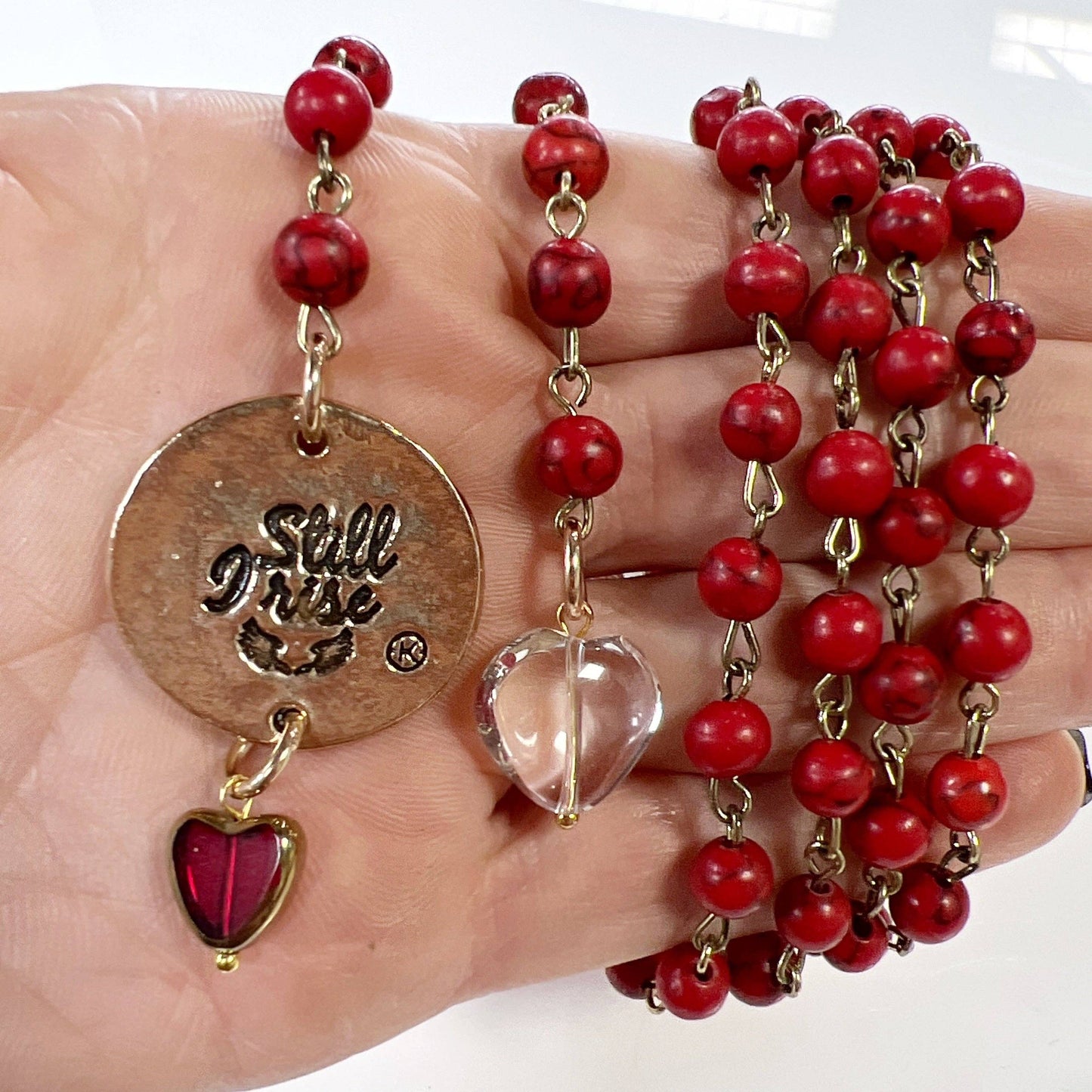 Katia Designs - STILL I RISE | PHOENIX | Double Sided Rosary