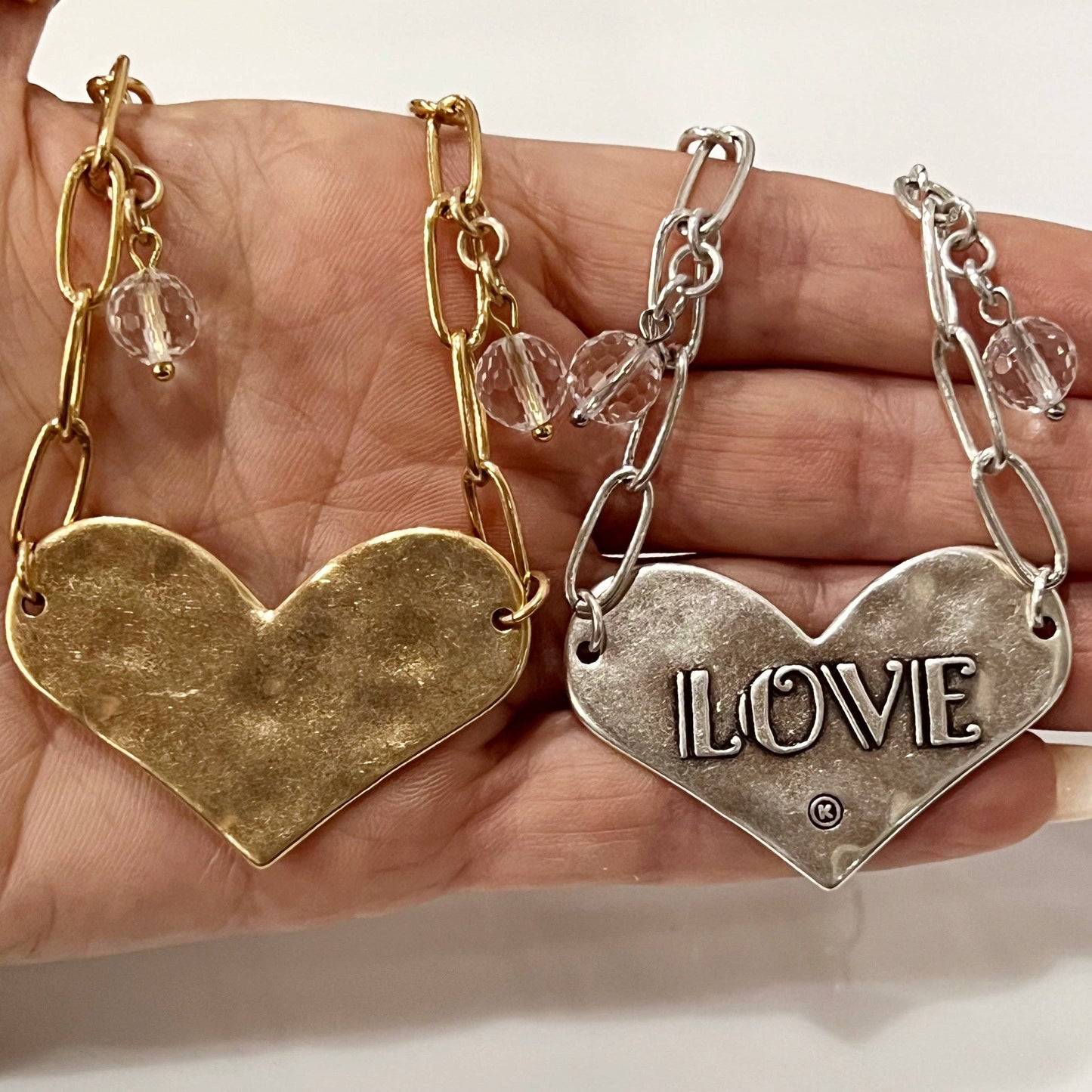 Katia Designs - LOVE | HEART | Long Chain: Gold