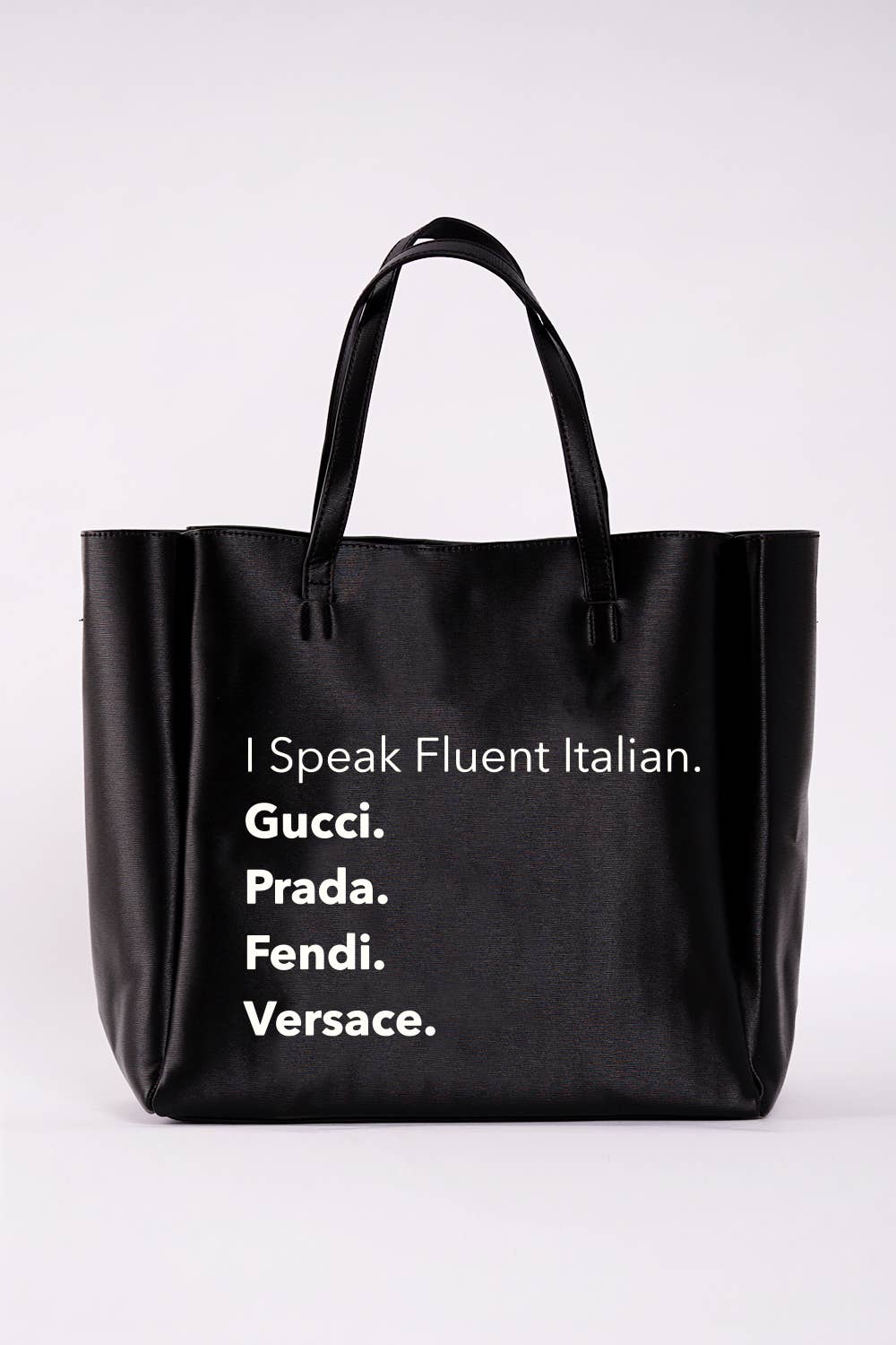 LA Trading Co - NEVER FULL TOTE - Fluent Italian (Black)