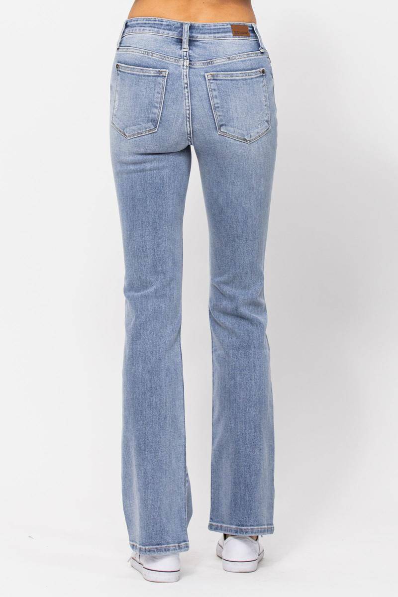 Judy Blue Mid-Rise Non Distressed Bootcut Jeans