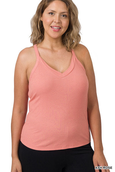 RIBBED CROP CAMI