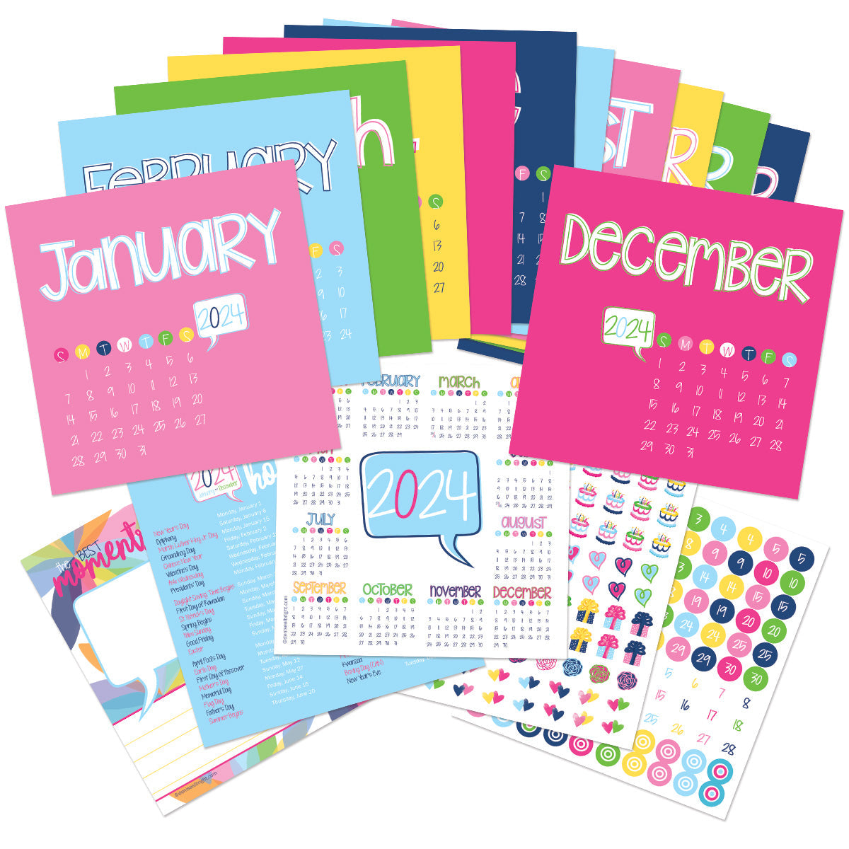 NEW! Perfect Planner Bundle | 2024-25 Reminder Binder® Planner | [2] Planner Pads, Pocket Notebook & Mini Desktop Calendar