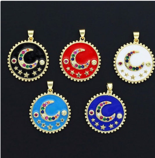 Stars & Moon pendant