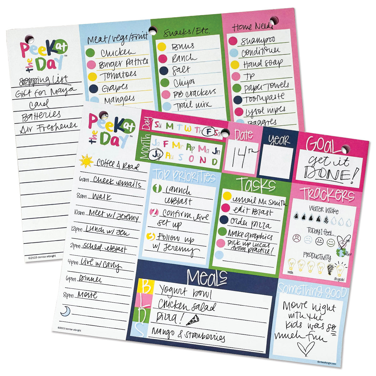 NEW! Peek at the Day™ Daily Planner Pad | All Bright & Cheery