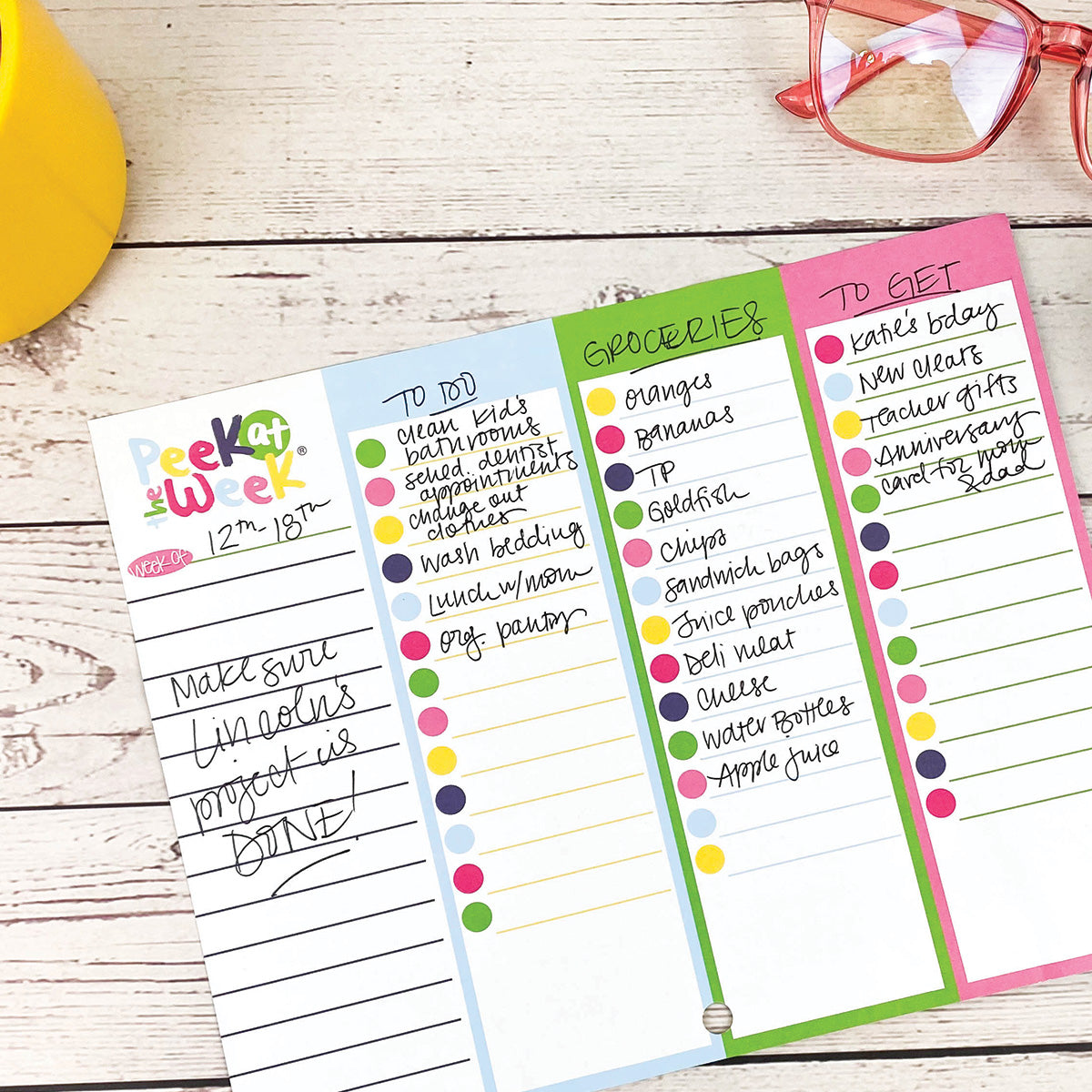 NEW! Perfect Planner Bundle | 2024-25 Reminder Binder® Planner | [2] Planner Pads, Pocket Notebook & Mini Desktop Calendar