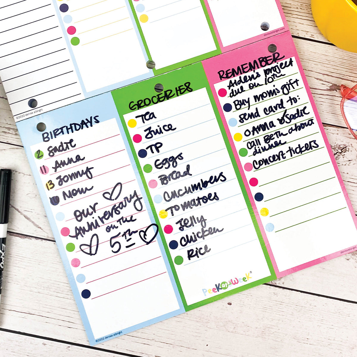 NEW! Perfect Planner Bundle | 2024-25 Reminder Binder® Planner | [2] Planner Pads, Pocket Notebook & Mini Desktop Calendar