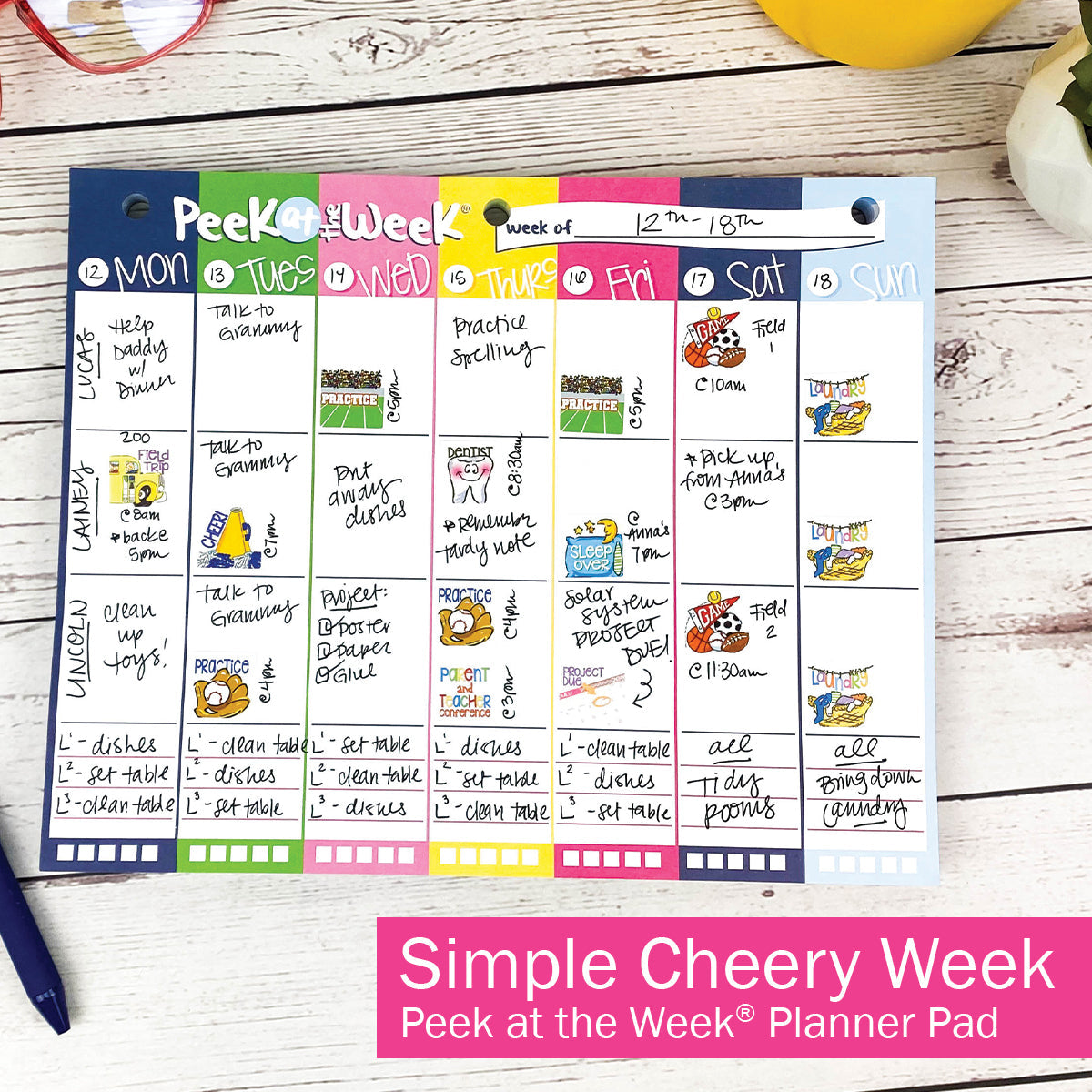 NEW! Perfect Planner Bundle | 2024-25 Reminder Binder® Planner | [2] Planner Pads, Pocket Notebook & Mini Desktop Calendar