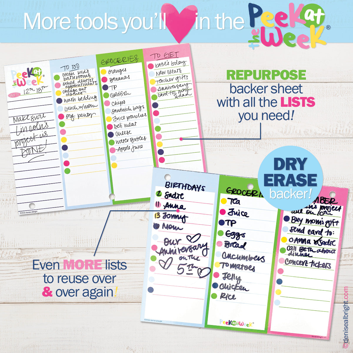 NEW! Perfect Planner Bundle | 2024-25 Reminder Binder® Planner | [2] Planner Pads, Pocket Notebook & Mini Desktop Calendar