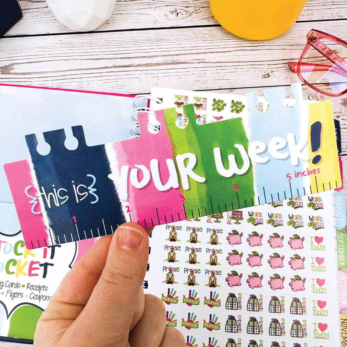 NEW! Perfect Planner Bundle | 2024-25 Reminder Binder® Planner | [2] Planner Pads, Pocket Notebook & Mini Desktop Calendar