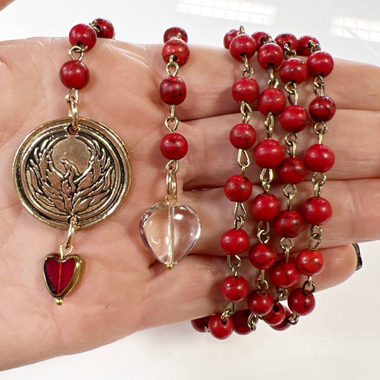 Katia Designs - STILL I RISE | PHOENIX | Double Sided Rosary